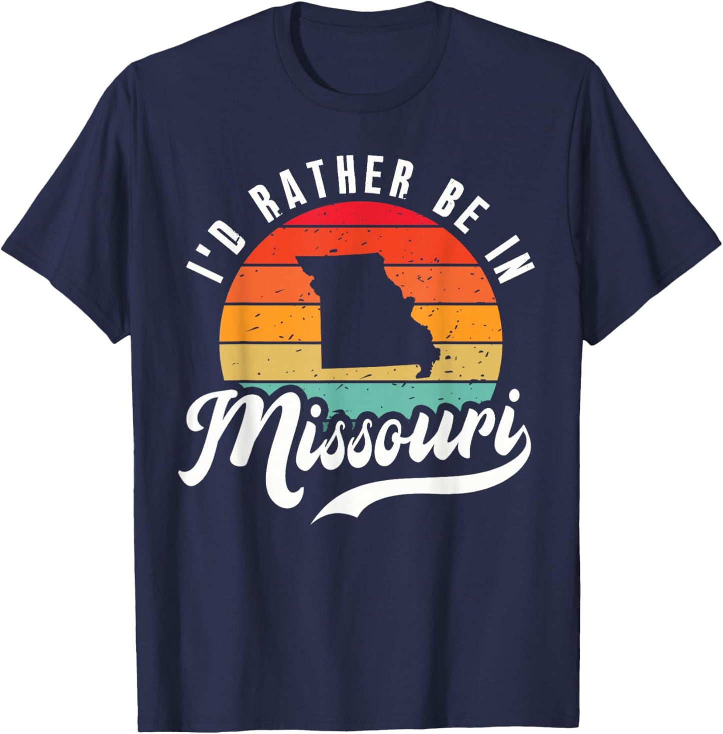 I'd Rather Be In Missouri T-Shirt - T-Shirt | Navy