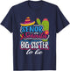 Senor Or Senorita Big Sister To Be Mexican Gender Reveal T-Shirt - T-Shirt | Navy