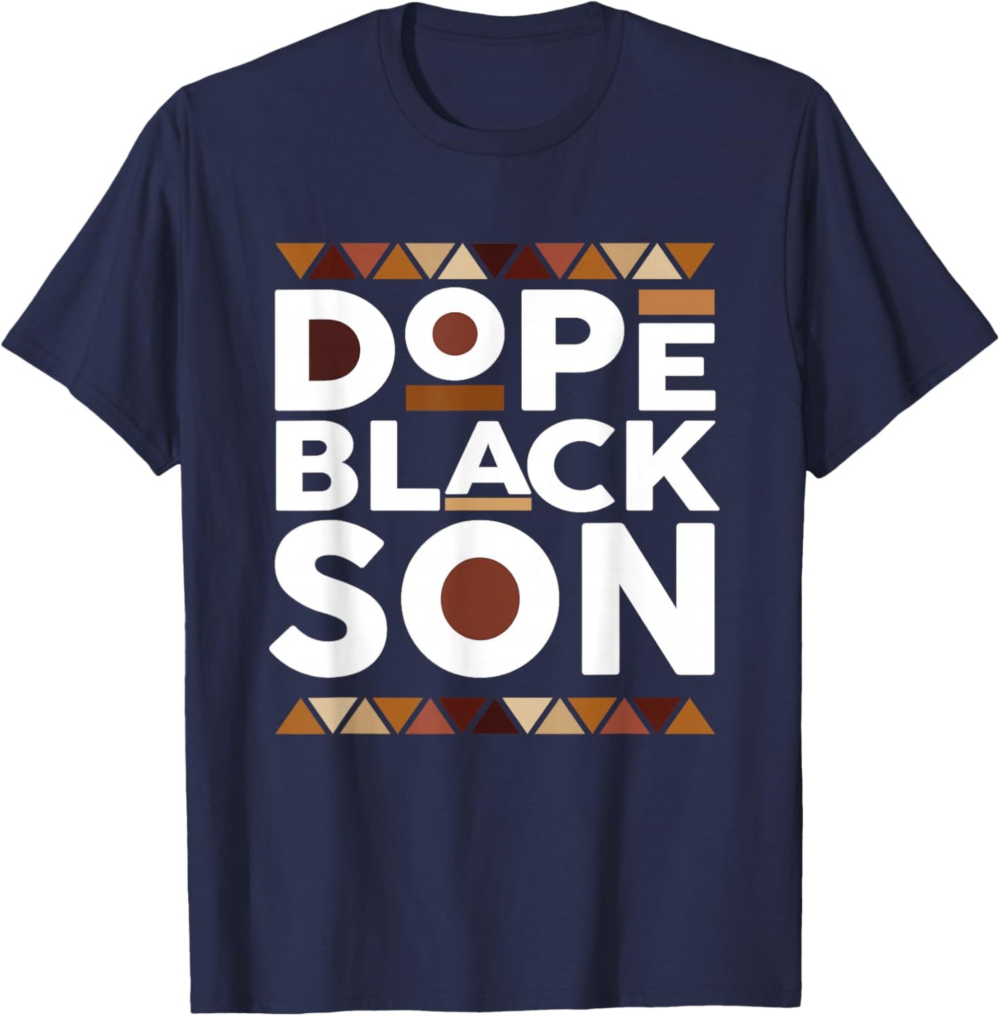 Black History Month Family Matching Melanin Dope Black Son T-Shirt - T-Shirt | Navy