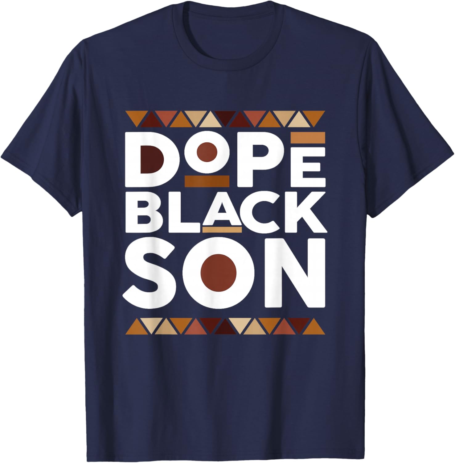 Black History Month Family Matching Melanin Dope Black Son T-Shirt - T-Shirt | Navy