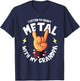 I listen to Heavy Metal with my Grandpa I Funny Kids T-Shirt - T-Shirt | Navy