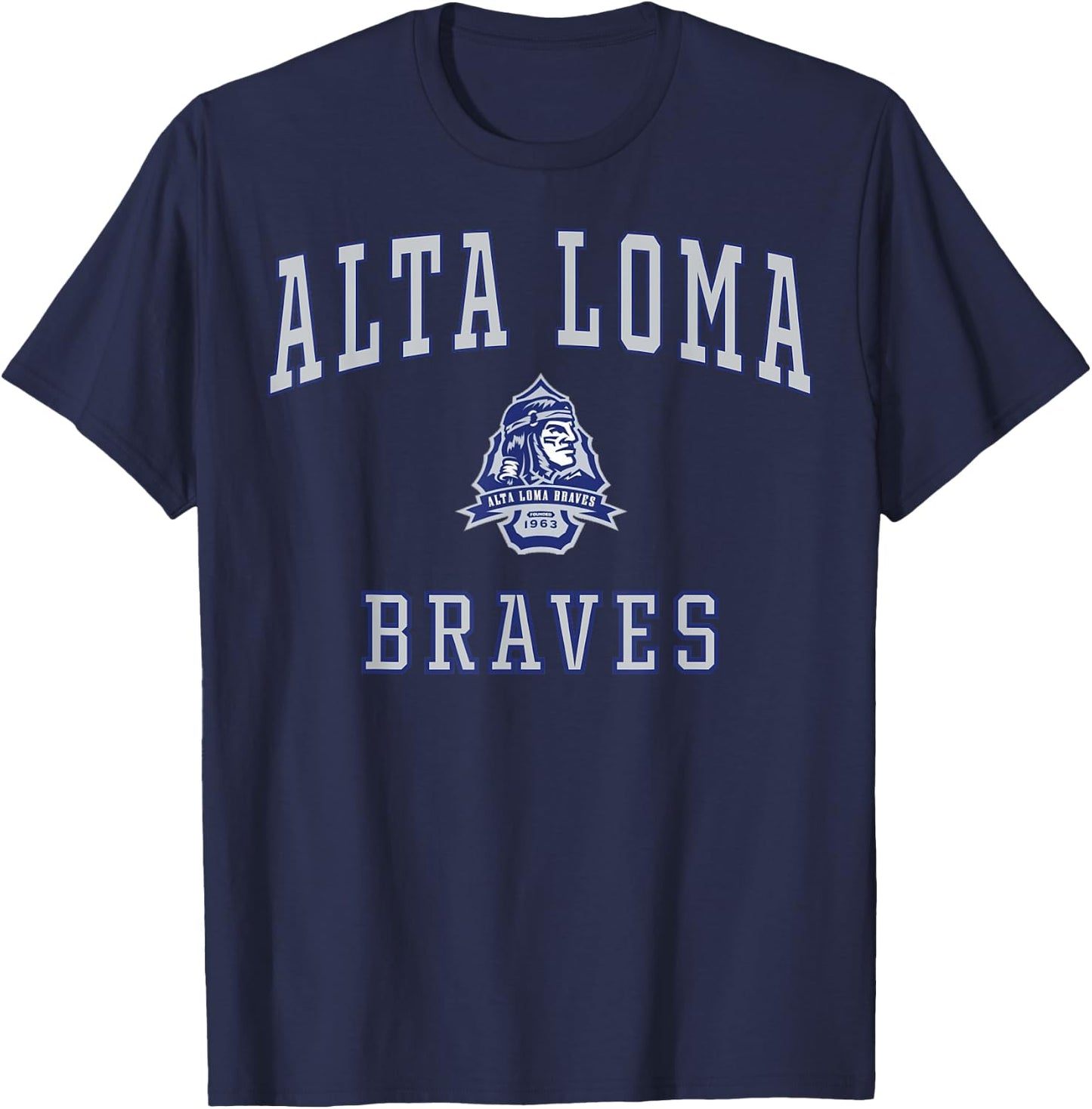 Alta Loma High School Braves C1 T-Shirt - T-Shirt | Navy