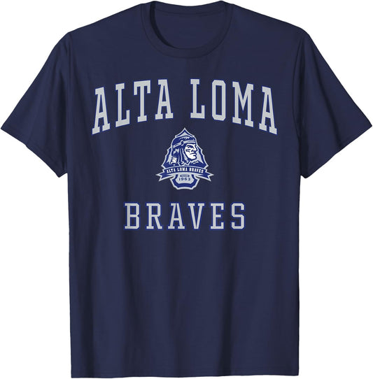Alta Loma High School Braves C1 T-Shirt - T-Shirt | Navy