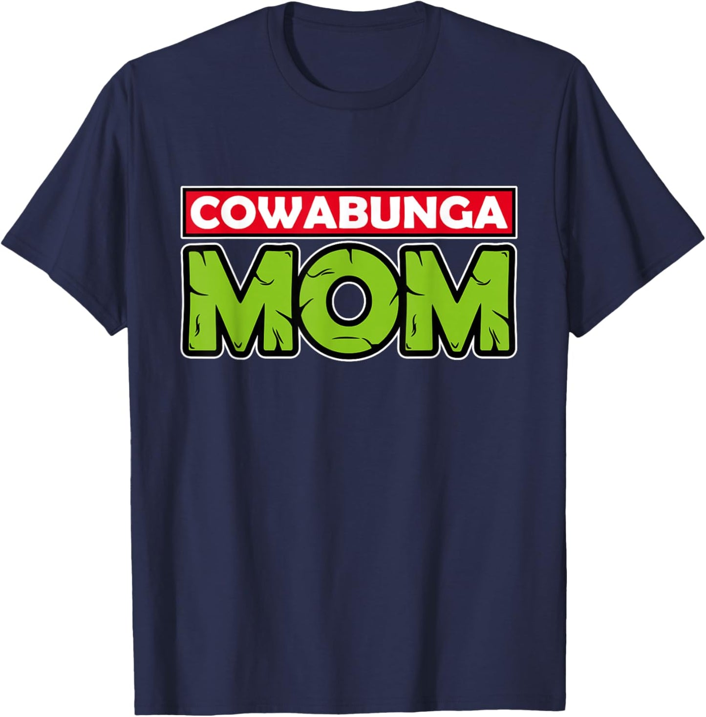 Cowabunga Mom Mother's Day T-Shirt - T-Shirt | Navy