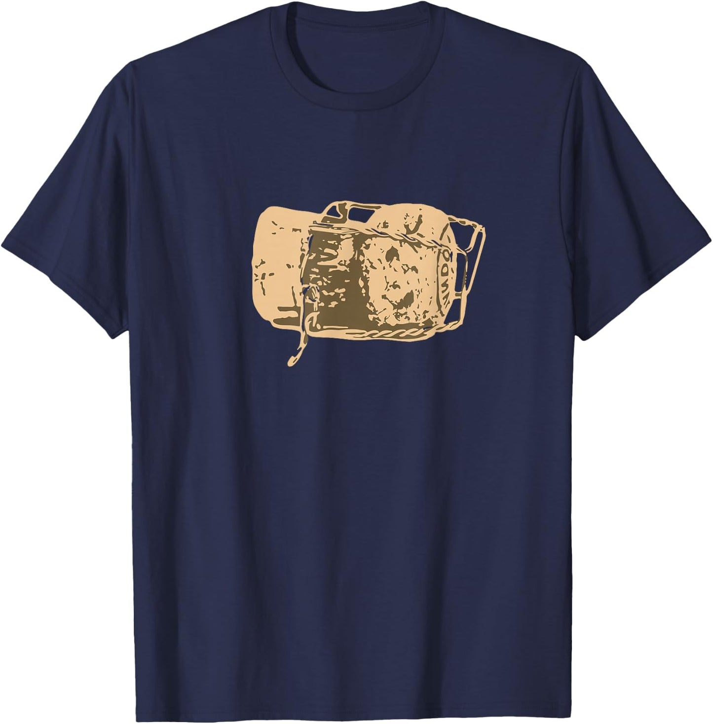Cork - Wine and Champagne lovers gift T-Shirt - T-Shirt | Navy