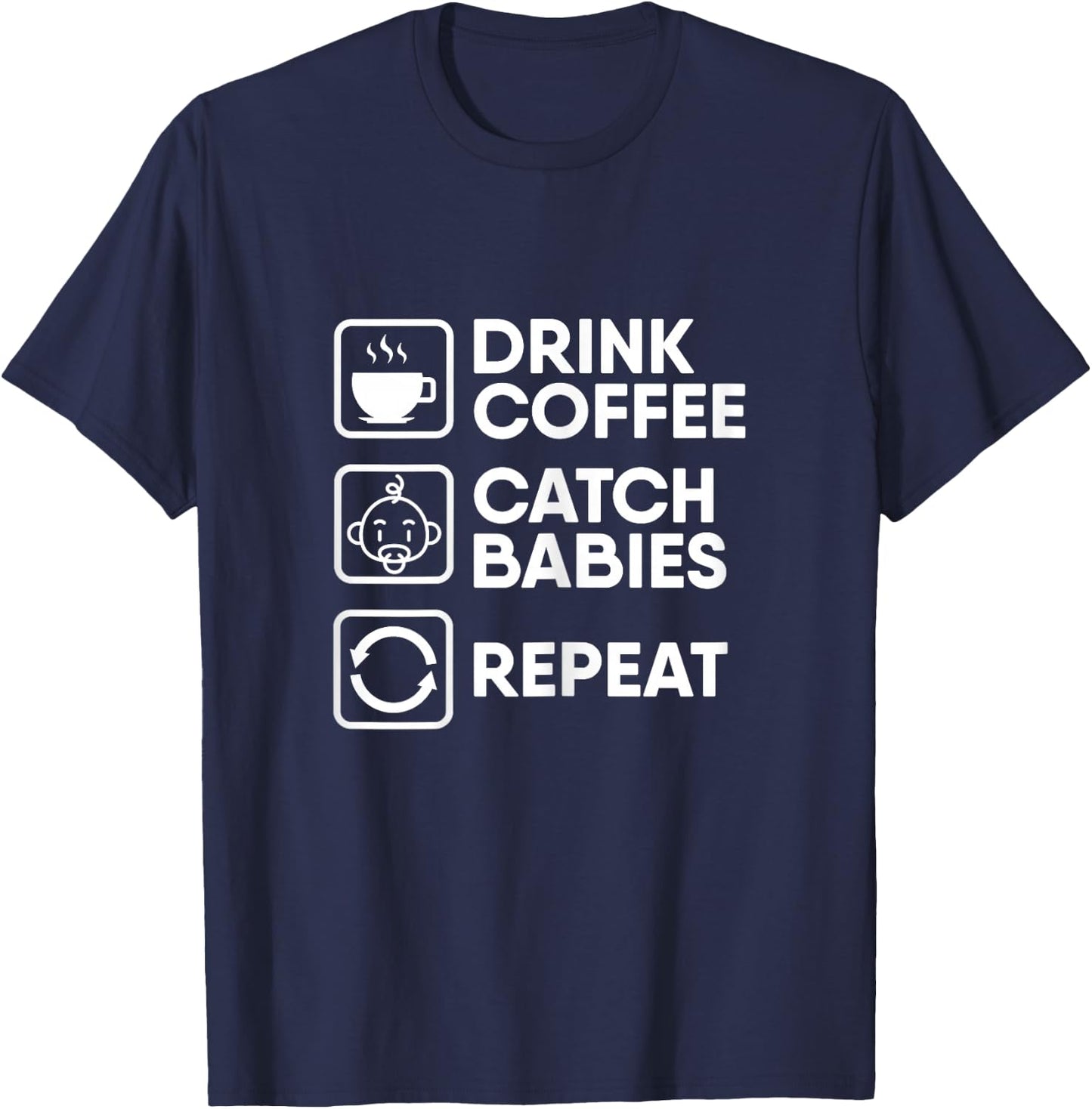 Midwife Obstetrician Doula Pregnant - Midwife T-Shirt - T-Shirt | Navy