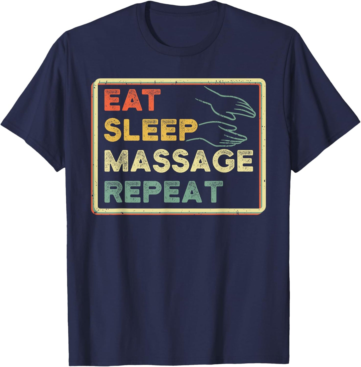 Massage Therapist Masseur Body Pain Masseuse Treatment T-Shirt - T-Shirt | Navy