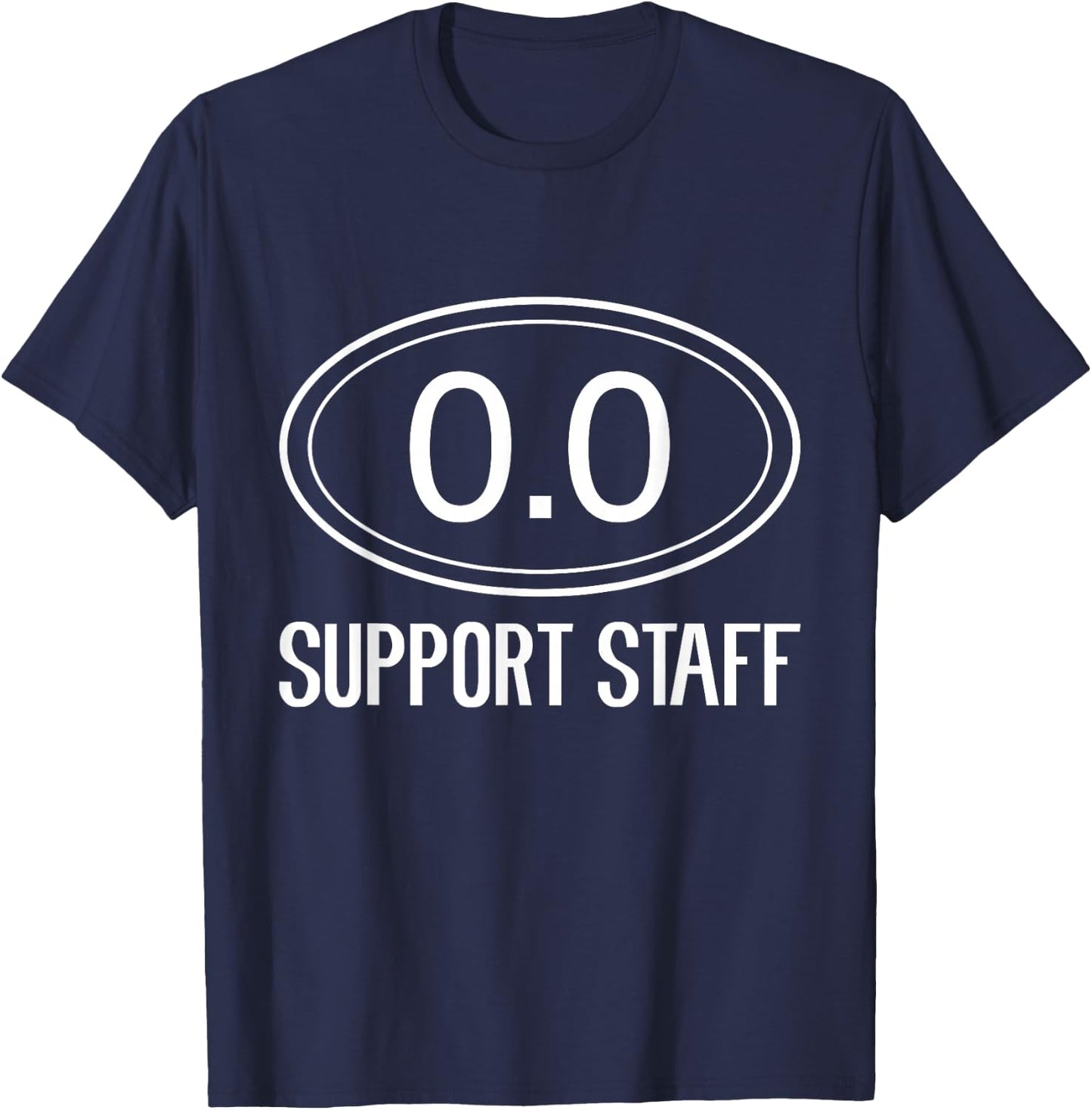 Marathon Support Staff 0.0 Circle Funny Marathoner Runner T-Shirt - T-Shirt | Navy