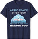 Aerospace Engineer Shirt Funny Aerospace Engineering Gift T-Shirt - T-Shirt | Navy