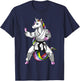 Unicorn Ninja Karate Martial Art Kickboxing Taekwondo Girls T-Shirt - T-Shirt | Navy