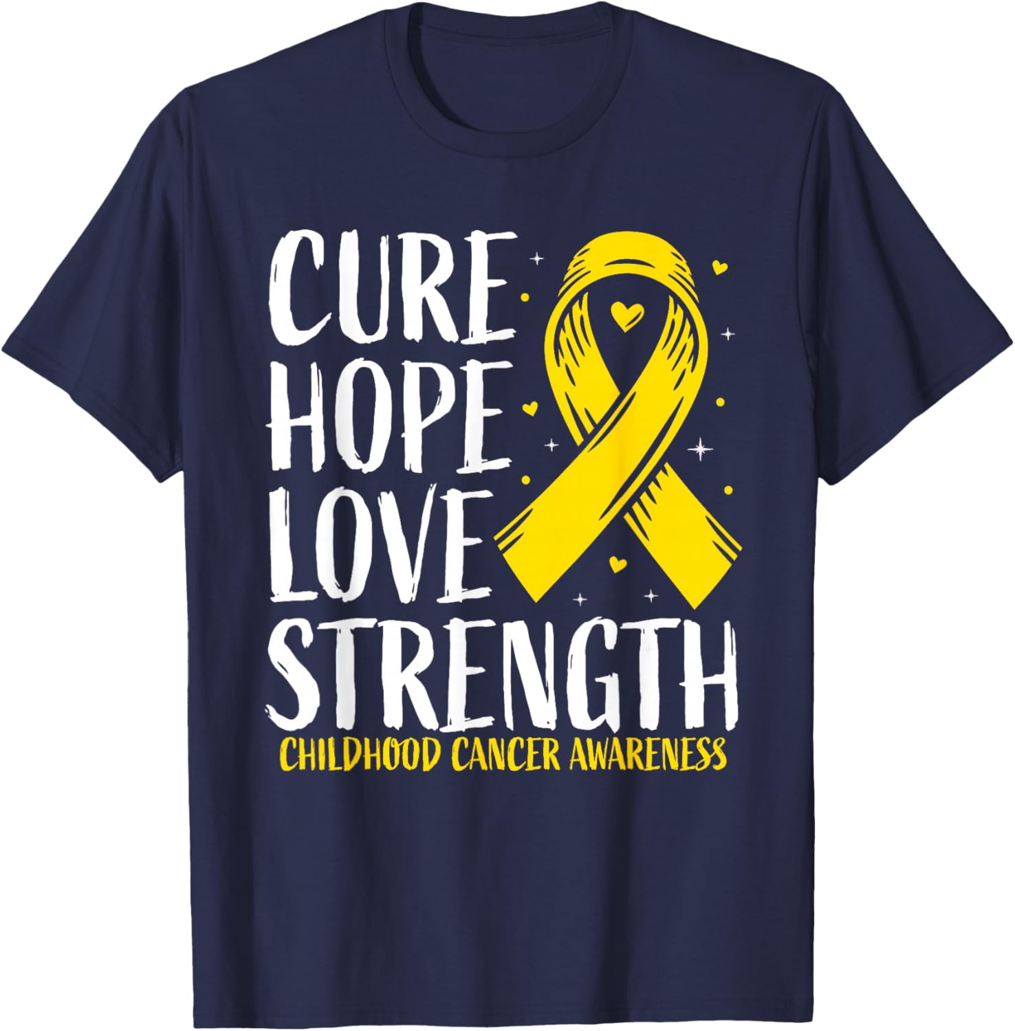 Childhood Cancer Awareness Shirt 2024 Childhood Cancer T-Shirt - T-Shirt | Navy