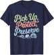 Beach Clean-Up Volunteer Ocean Conservation Eco-Friendly T-Shirt - T-Shirt | Navy