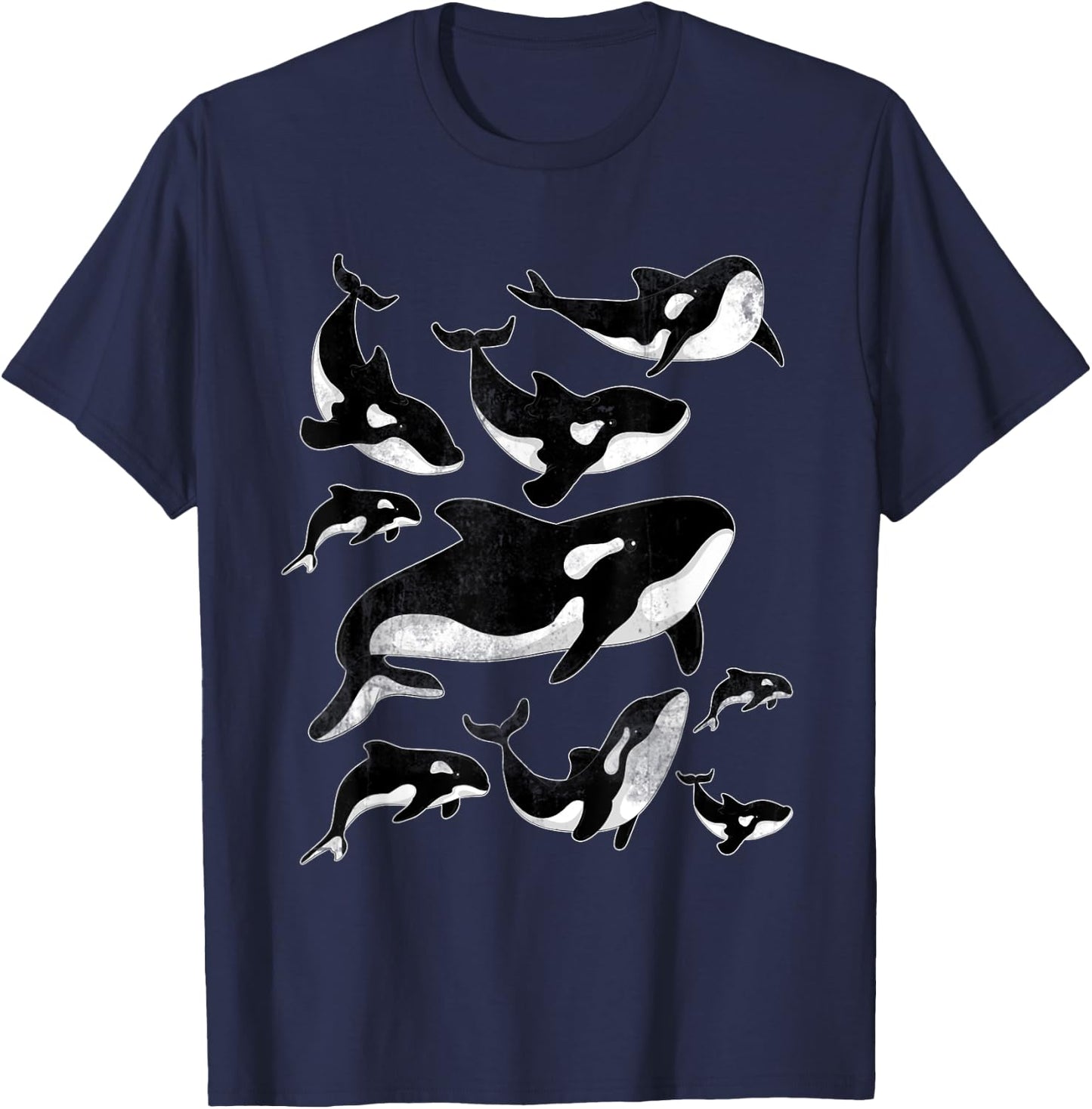 Killer Whale Ocean Animal Aquarist Gift Aquarium Orca T-Shirt - T-Shirt | Navy