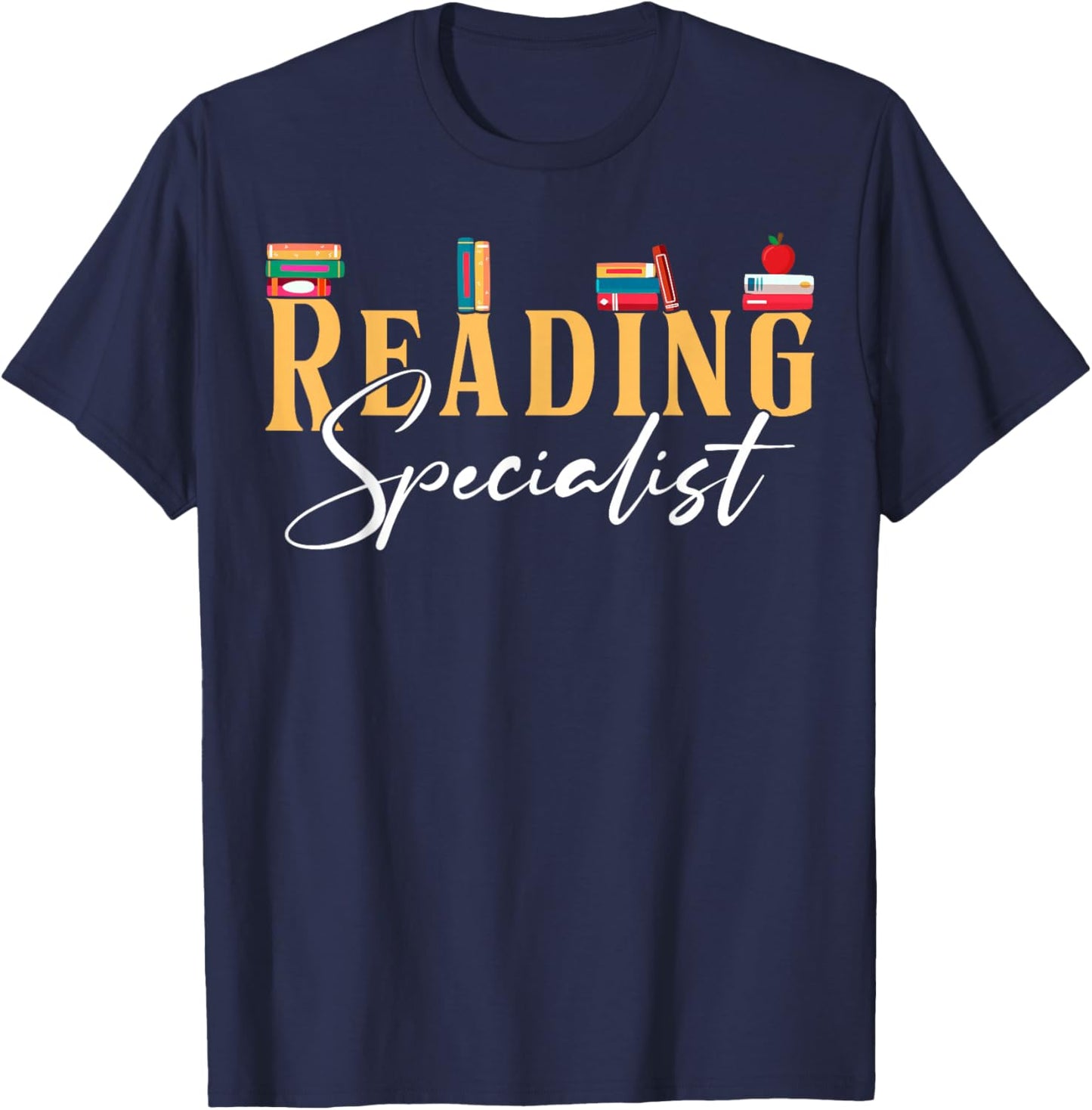 Reading Specialist Appreciation T-Shirt - T-Shirt | Navy