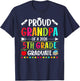 Proud Grandpa of a Class of 2026 5th Grade Graduate T-Shirt - T-Shirt | Navy