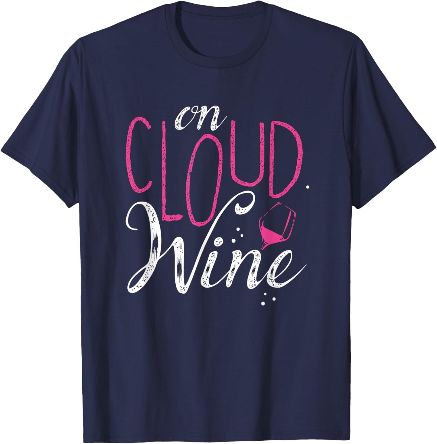 On Cloud Wine--Wine Apparel T-Shirt - T-Shirt | Navy