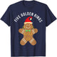 GingerBread Man Five Golden Rings Song 12 Days T-Shirt - T-Shirt | Navy