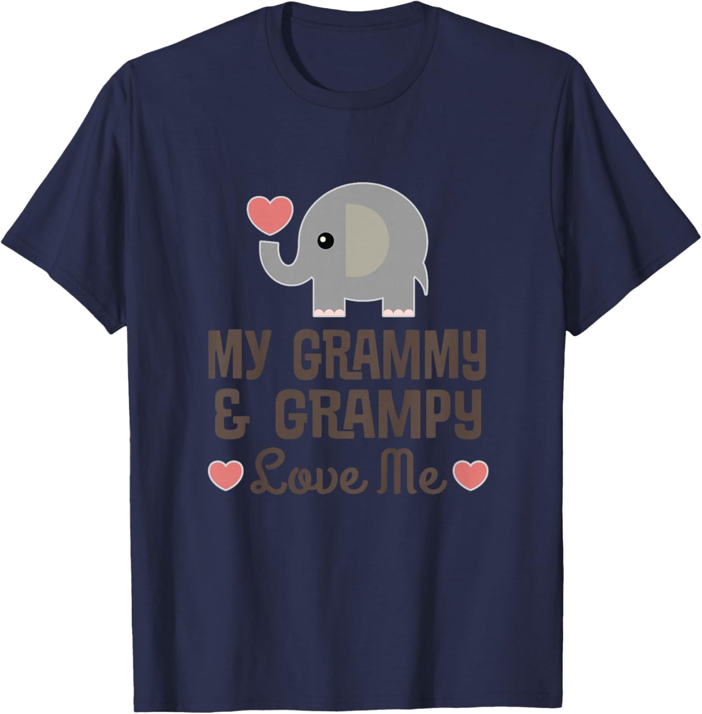 Kids Grammy and Grampy Love Me T-Shirt - T-Shirt | Navy
