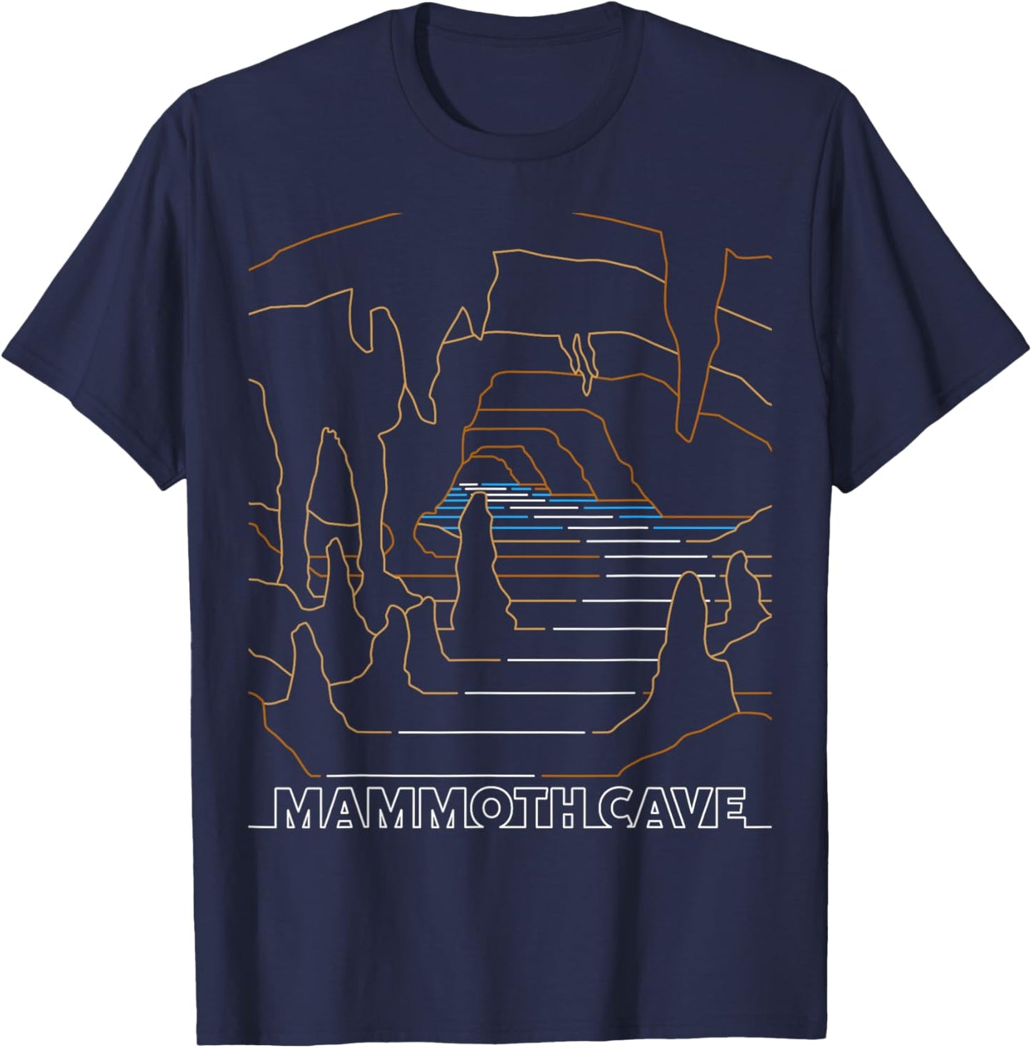 Vintage Mammoth Cave National Park - Vintage Kentucky T-Shirt - T-Shirt | Navy