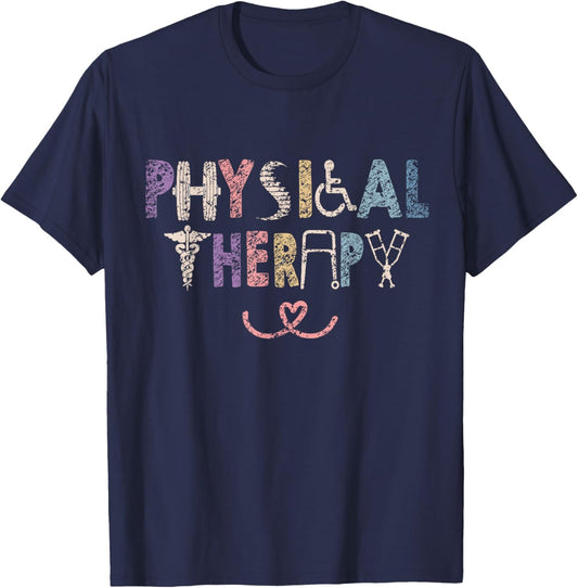 Physical Therapy Women Pt Job Physical Therapist T-Shirt - T-Shirt | Navy