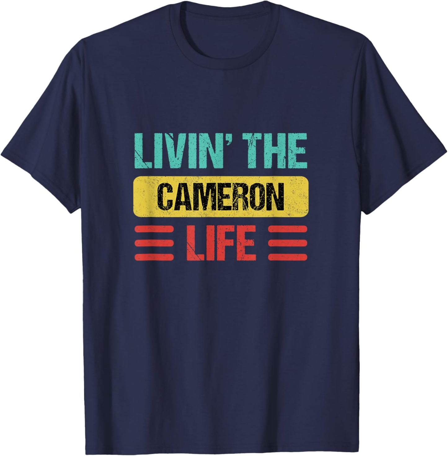Cameron Name T-Shirt - T-Shirt | Navy