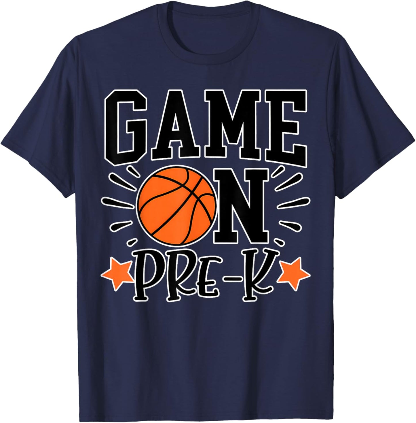 Funny Game On Pre-K Kids Basketball Preschool Sports T-Shirt - T-Shirt | Navy