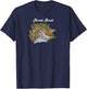 Hermit Thrush. Fractal. T-Shirt - T-Shirt | Navy
