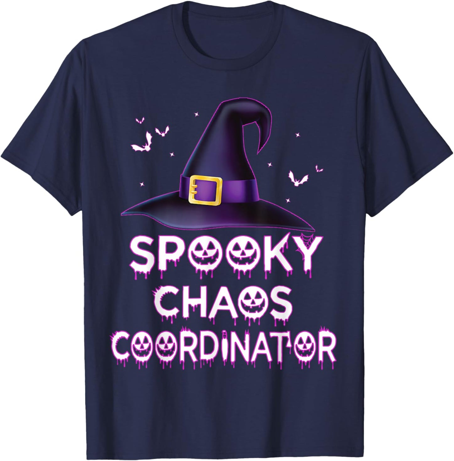 Spooky Chaos Coordinator Halloween Costume 2023 T-Shirt - T-Shirt | Navy
