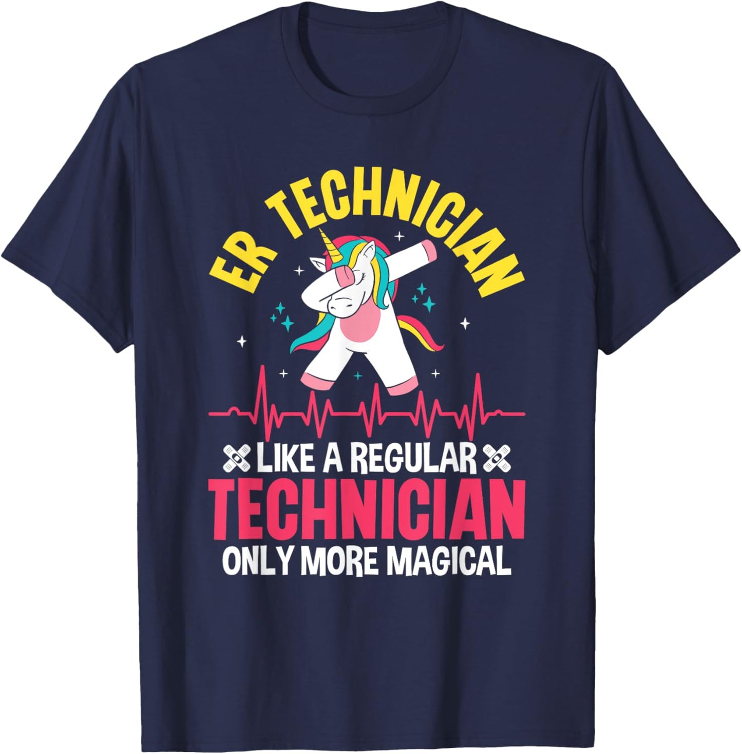 ER Technician Magical Emergency Room Tech ER Tech T-Shirt - T-Shirt | Navy