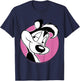 Kids Looney Tunes Pepe Le Pew Pink Circle Portrait T-Shirt - T-Shirt | Navy