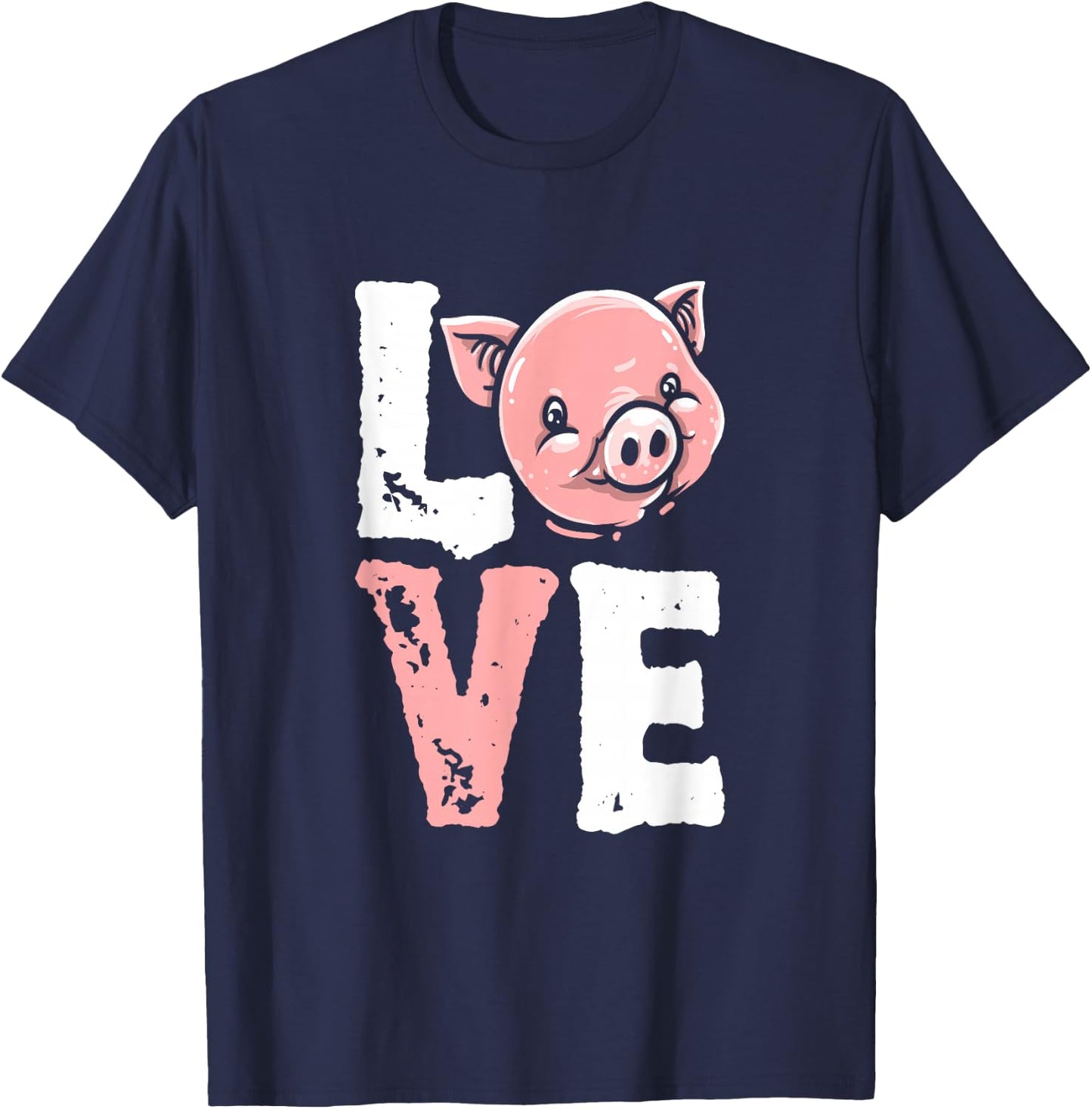 Pig Farm - Animal Piglet Farming Farmer Love Pig T-Shirt - T-Shirt | Navy