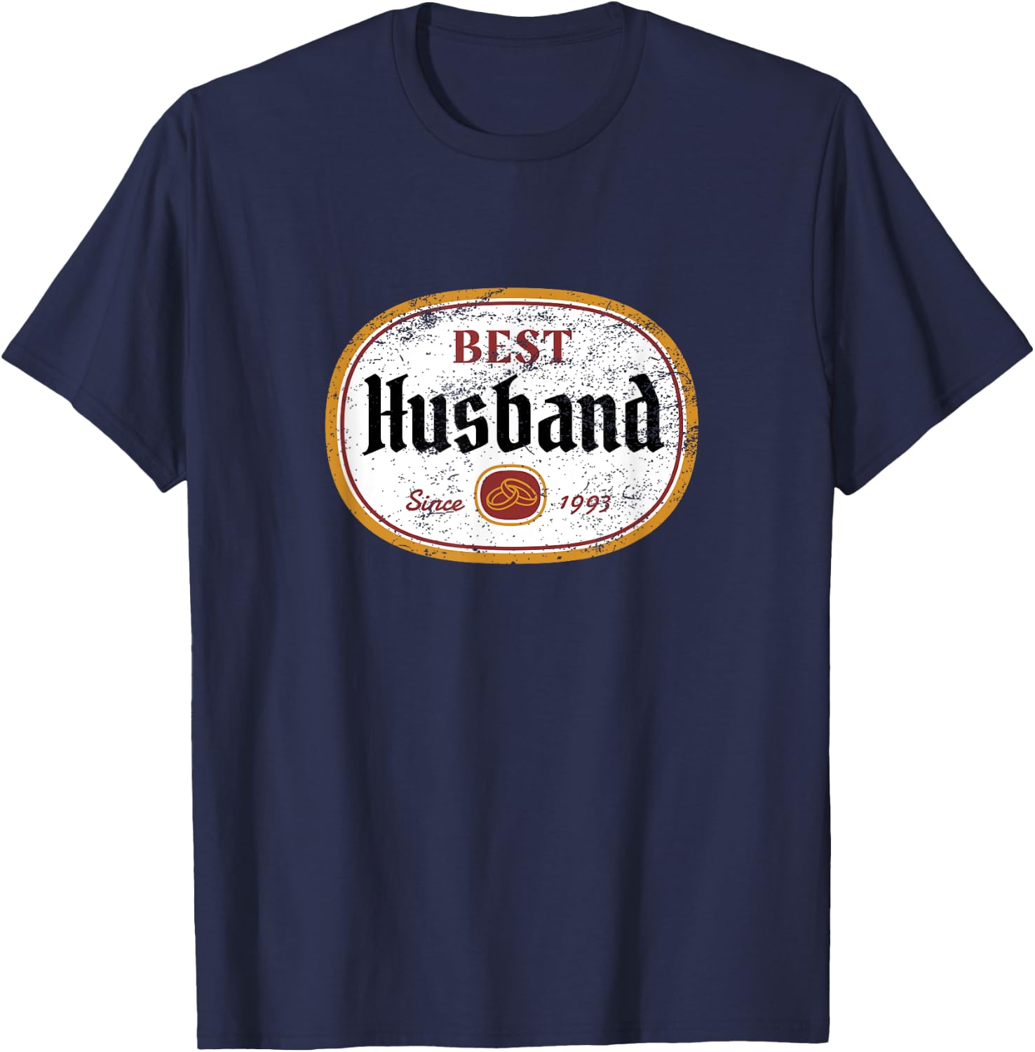Wedding Anniversary Best Husband Since 1993 T-Shirt - T-Shirt | Navy
