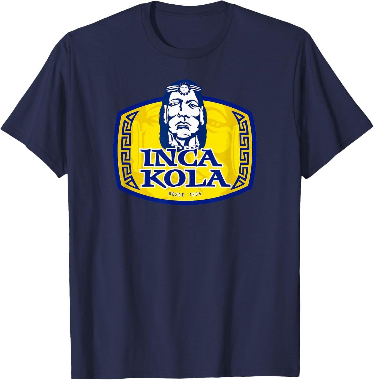 Inca Kola Logo Peru Soft Drink Golden Soda Retro T-Shirt - T-Shirt | Navy