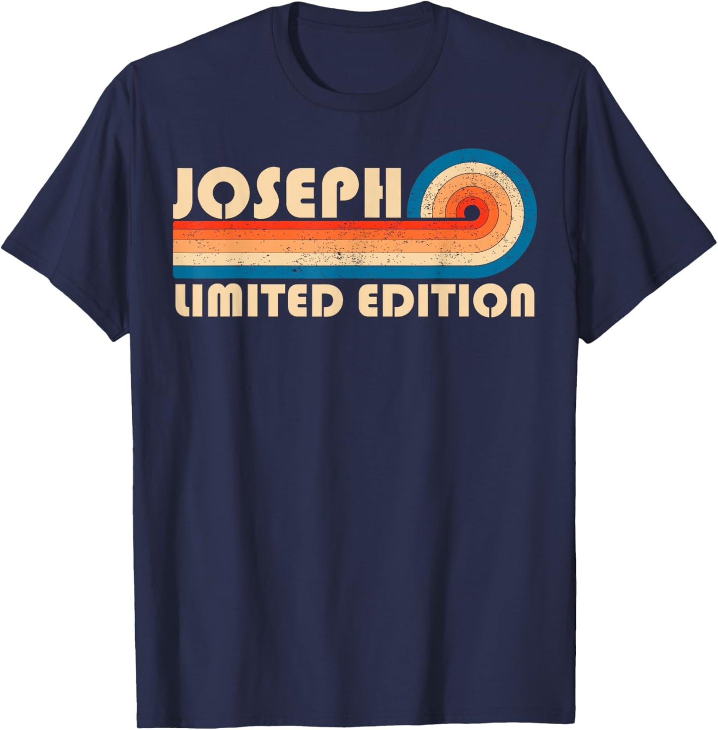 JOSEPH Retro 70s 80s Sunset Stripe T-Shirt - T-Shirt | Navy