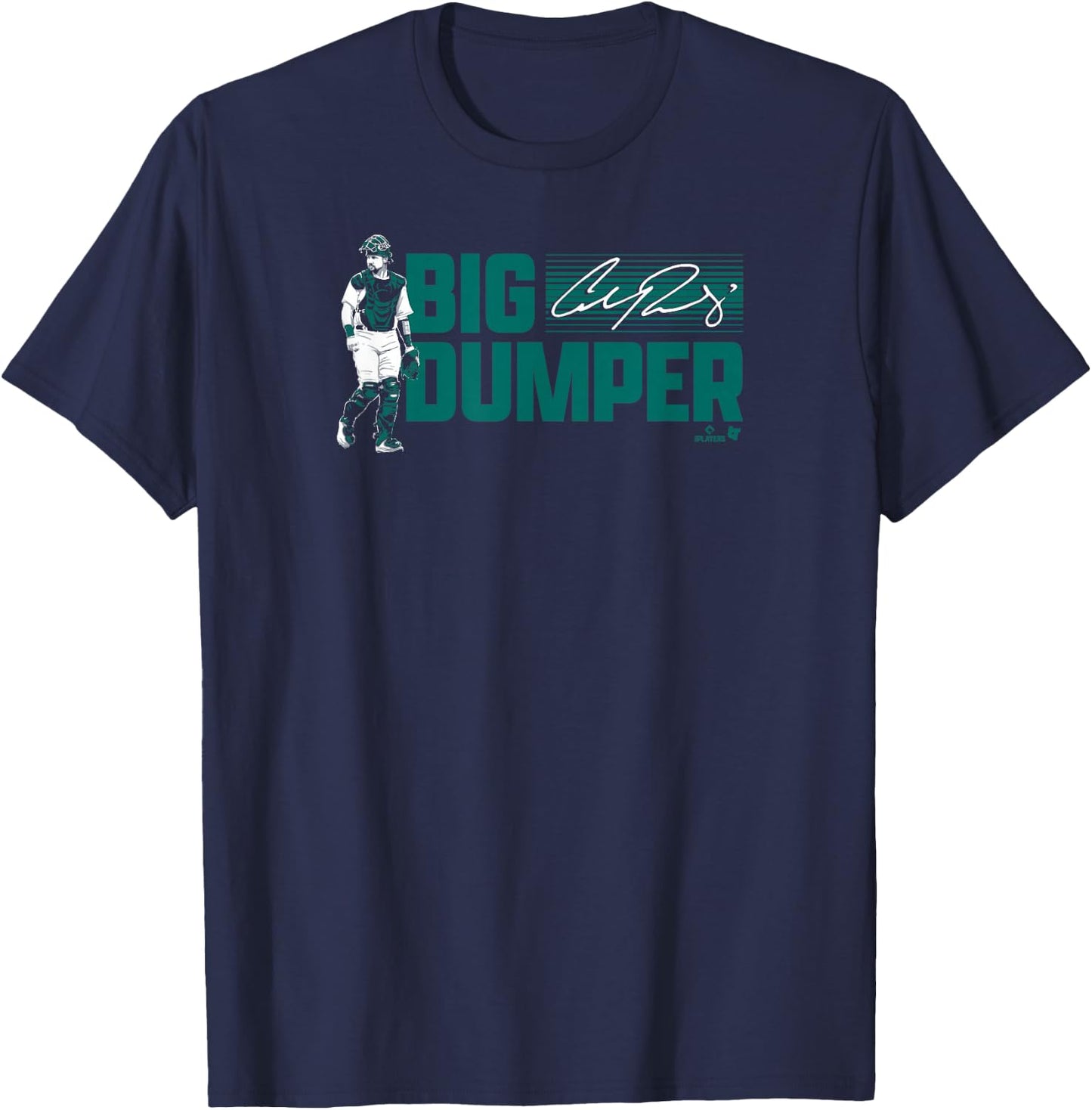 Cal Raleigh - Big Dumper - Seattle Baseball T-Shirt - T-Shirt | Navy