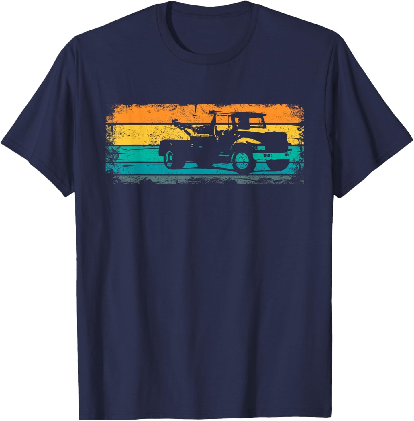 Retro Tow Truck Tow Truck - Vintage Towing Service T-Shirt - T-Shirt | Navy
