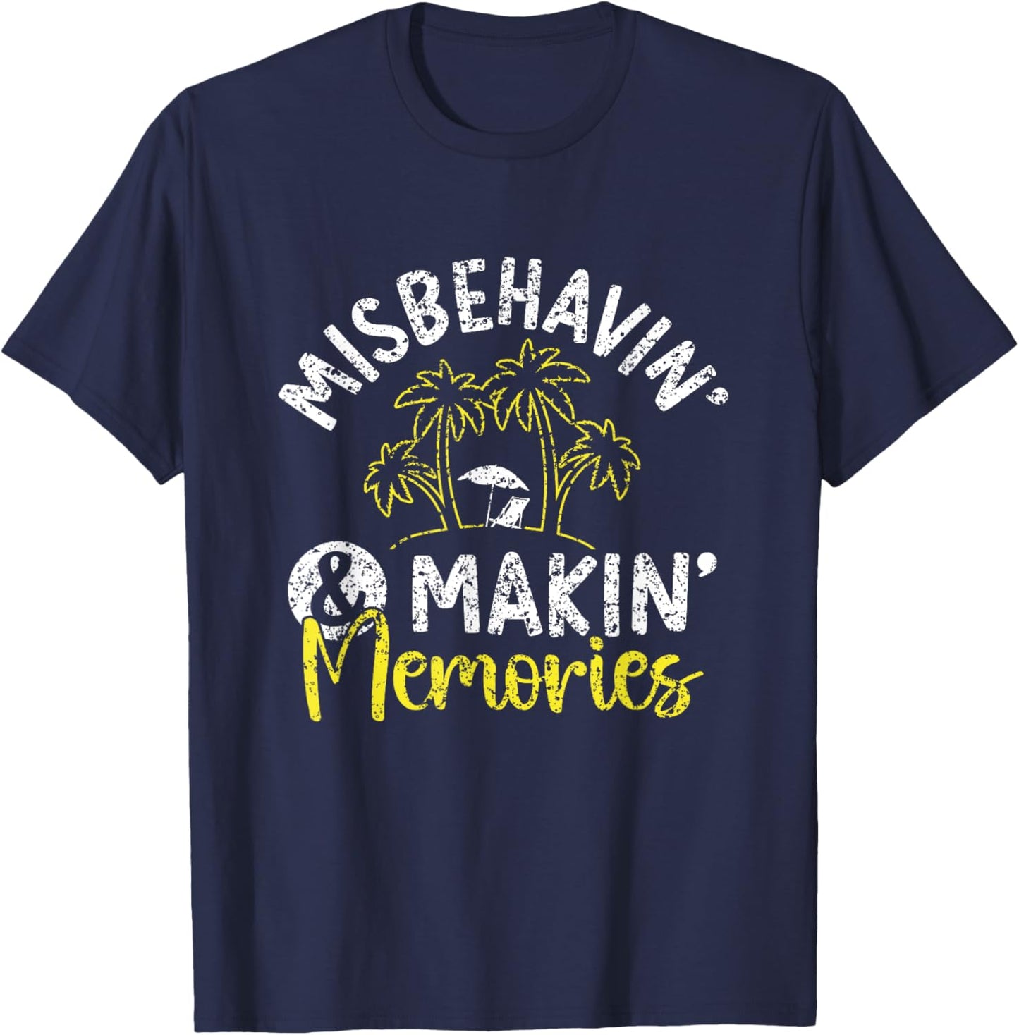 La Mauvaise Conduite Et La Création De Souvenirs Amis Mignon T-Shirt - T-Shirt | Navy