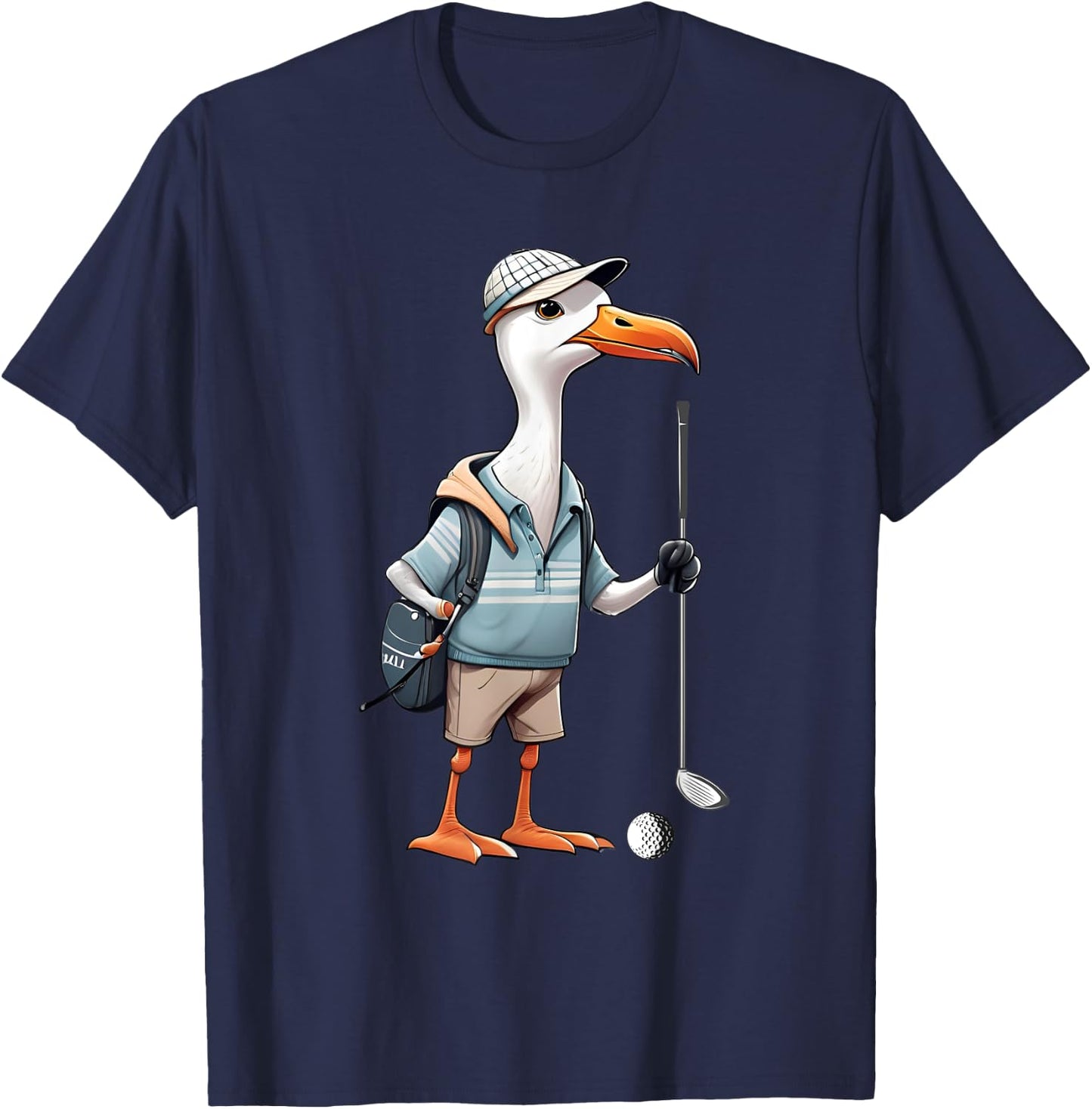 Funny Golfer Albatross Bird Golf Player Game Gift Men Women T-Shirt - T-Shirt | Navy