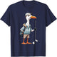 Funny Golfer Albatross Bird Golf Player Game Gift Men Women T-Shirt - T-Shirt | Navy