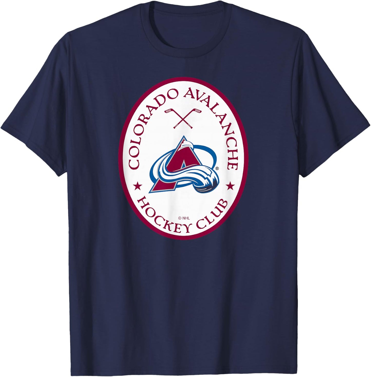 Colorado Avalanche Iconic Black Officially Licensed T-Shirt - T-Shirt | Navy