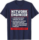 Funny Network Systems Admin Network Engineer Definition T-Shirt - T-Shirt | Navy