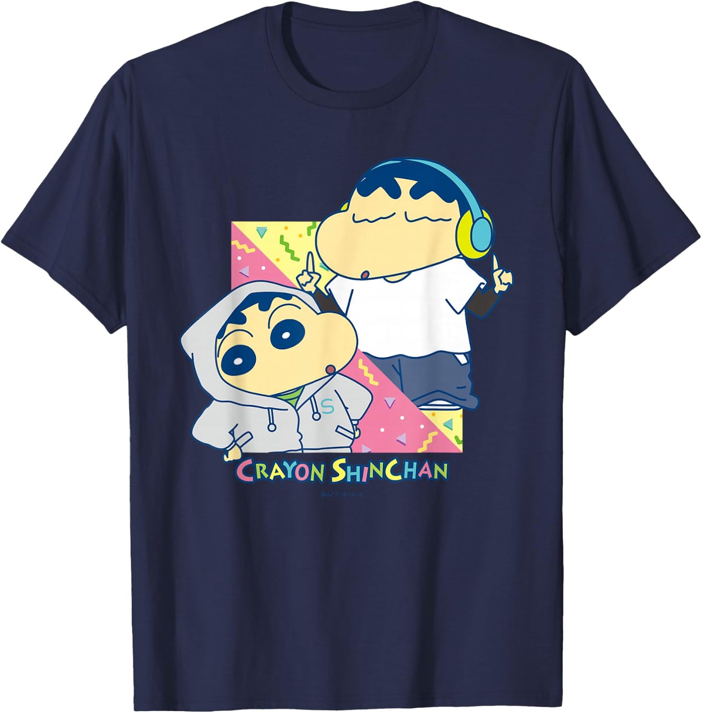 Crayon Shin-chan Music T-Shirt - T-Shirt | Navy