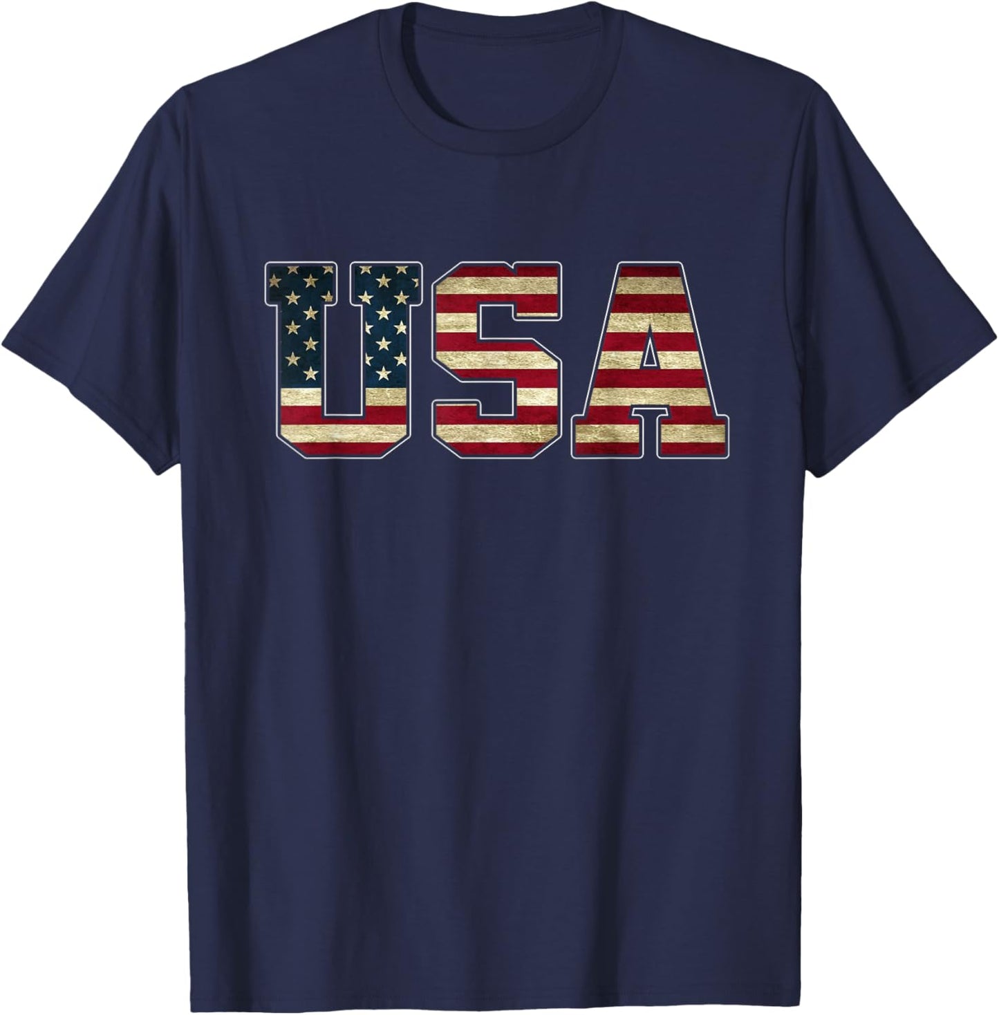 USA Team 2024 United States American Flag Sport USA 2024 Kids Men T-Shirt - T-Shirt | Navy