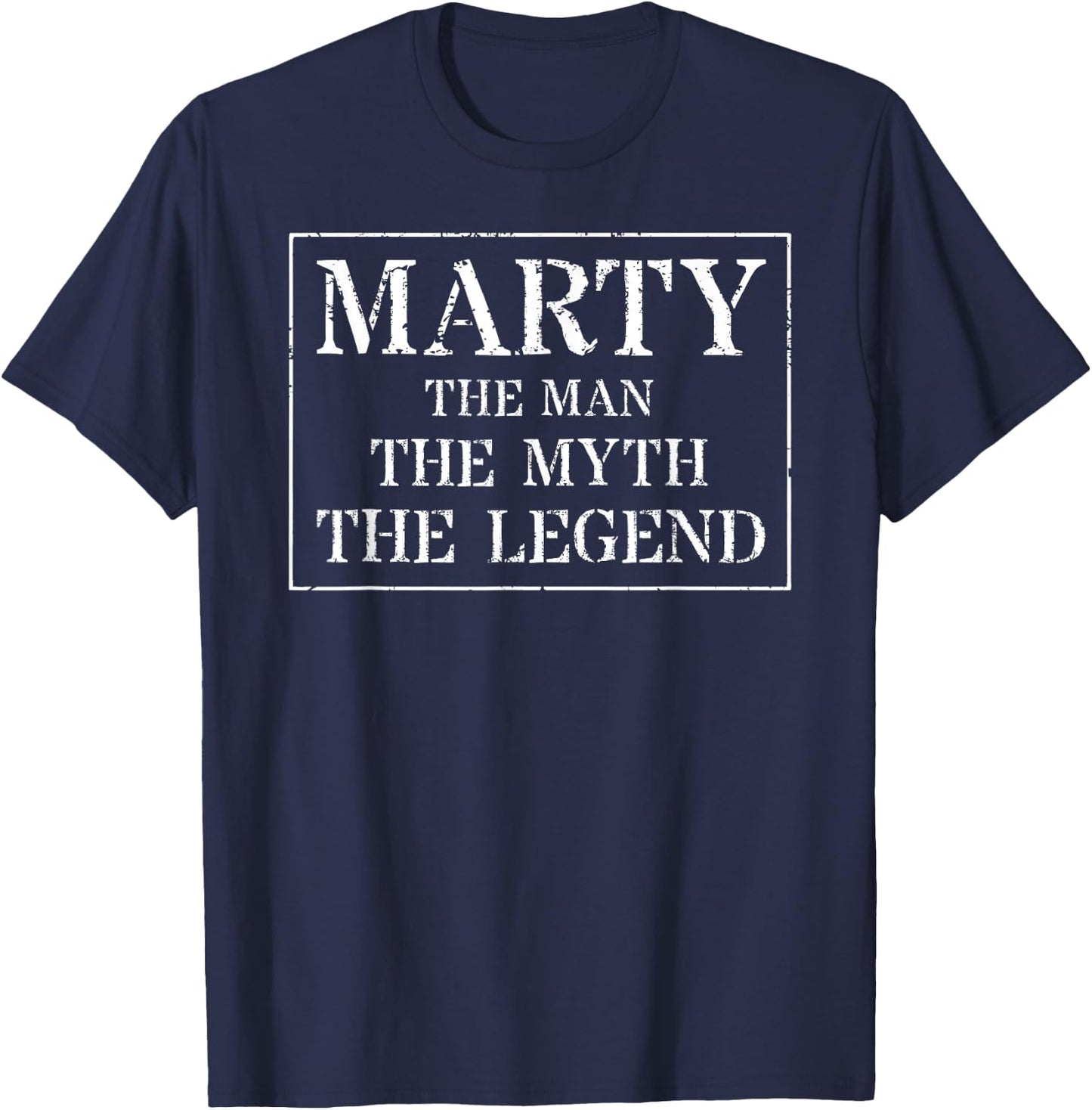 Marty Design: The Man The Myth The Legend T-Shirt - T-Shirt | Navy