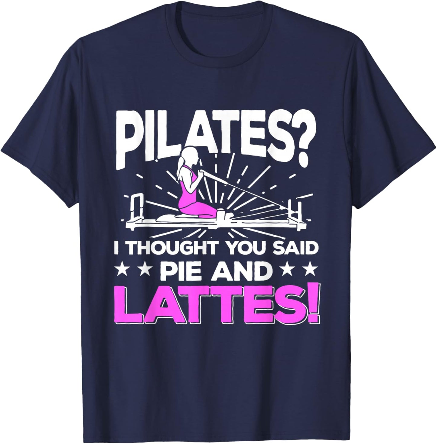 Pilates Lover Instructor Wellness Female Workout Women T-Shirt - T-Shirt | Navy