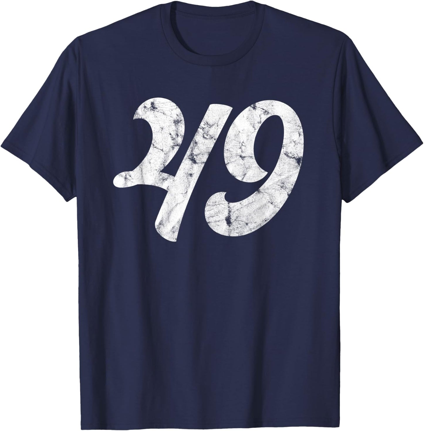 49th Birthday gift | Classic Vintage Women Men 49 year old T-Shirt - T-Shirt | Navy