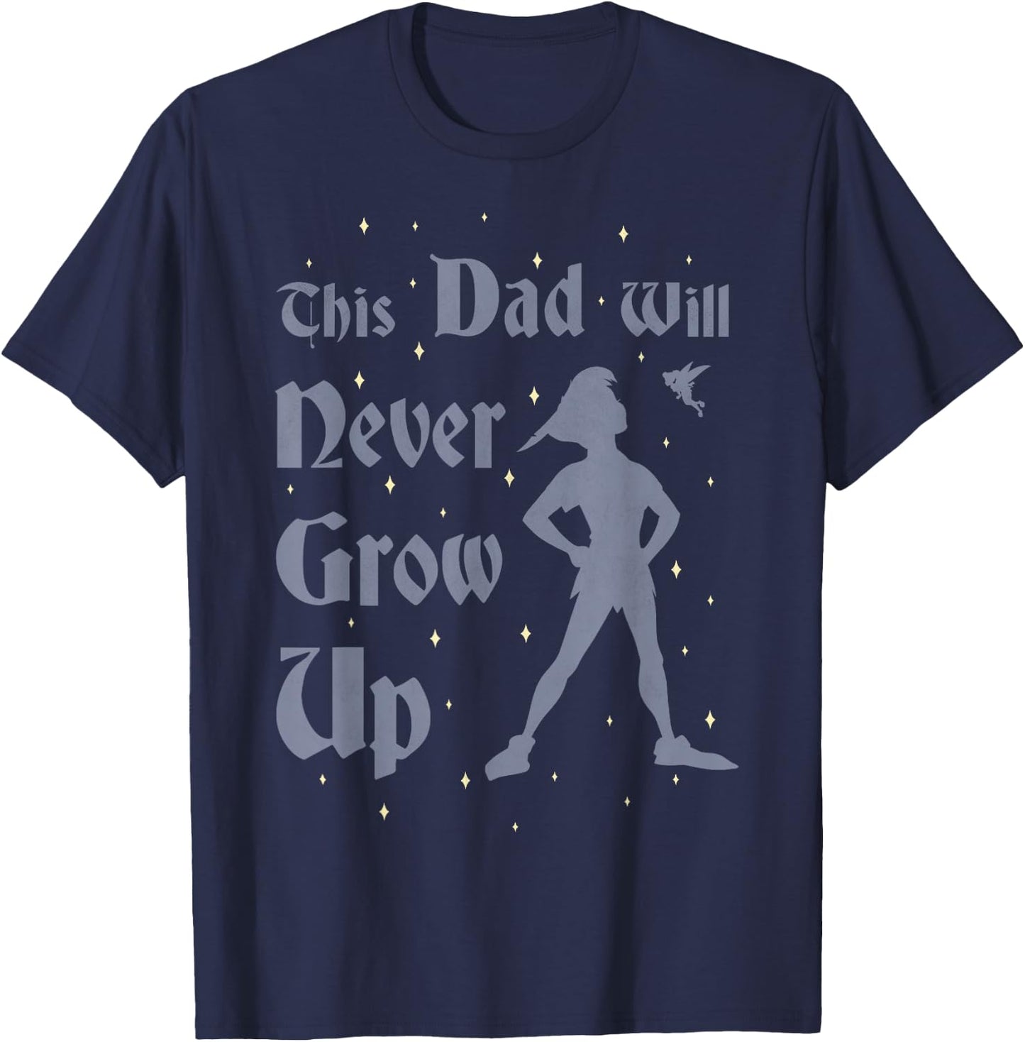 Disney Peter Pan This Dad Will Never Grow Up Graphic T-Shirt - T-Shirt | Navy