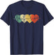 Funny Nurse Heartbeat Gifts Retro Vintage Heart Nursing T-Shirt - T-Shirt | Navy