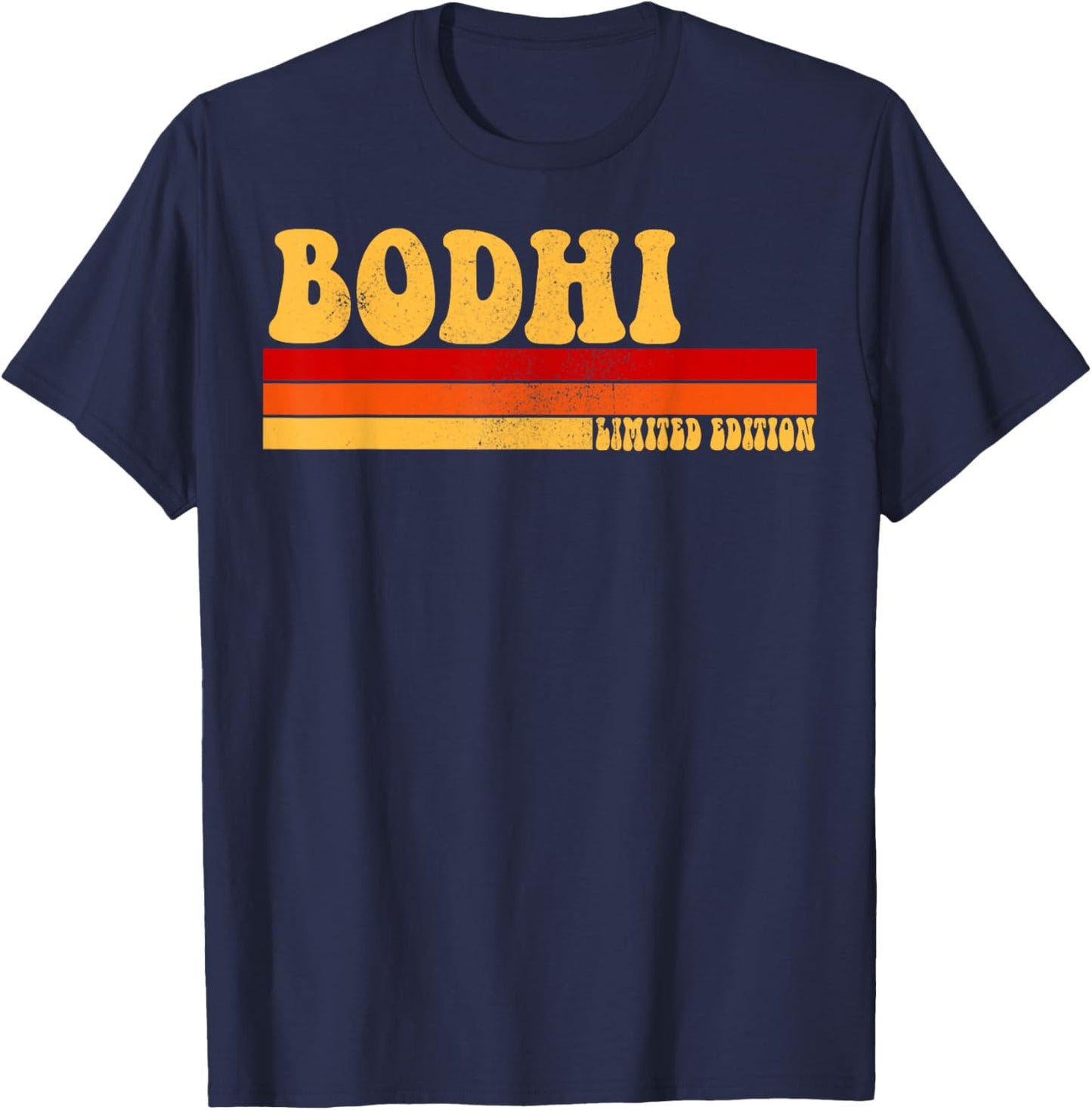 BODHI Name Personalized Idea Men Retro Vintage BODHI T-Shirt - T-Shirt | Navy