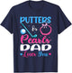 Putters Or Pearls Dad Loves You Gender Reveal Family T-Shirt - T-Shirt | Navy